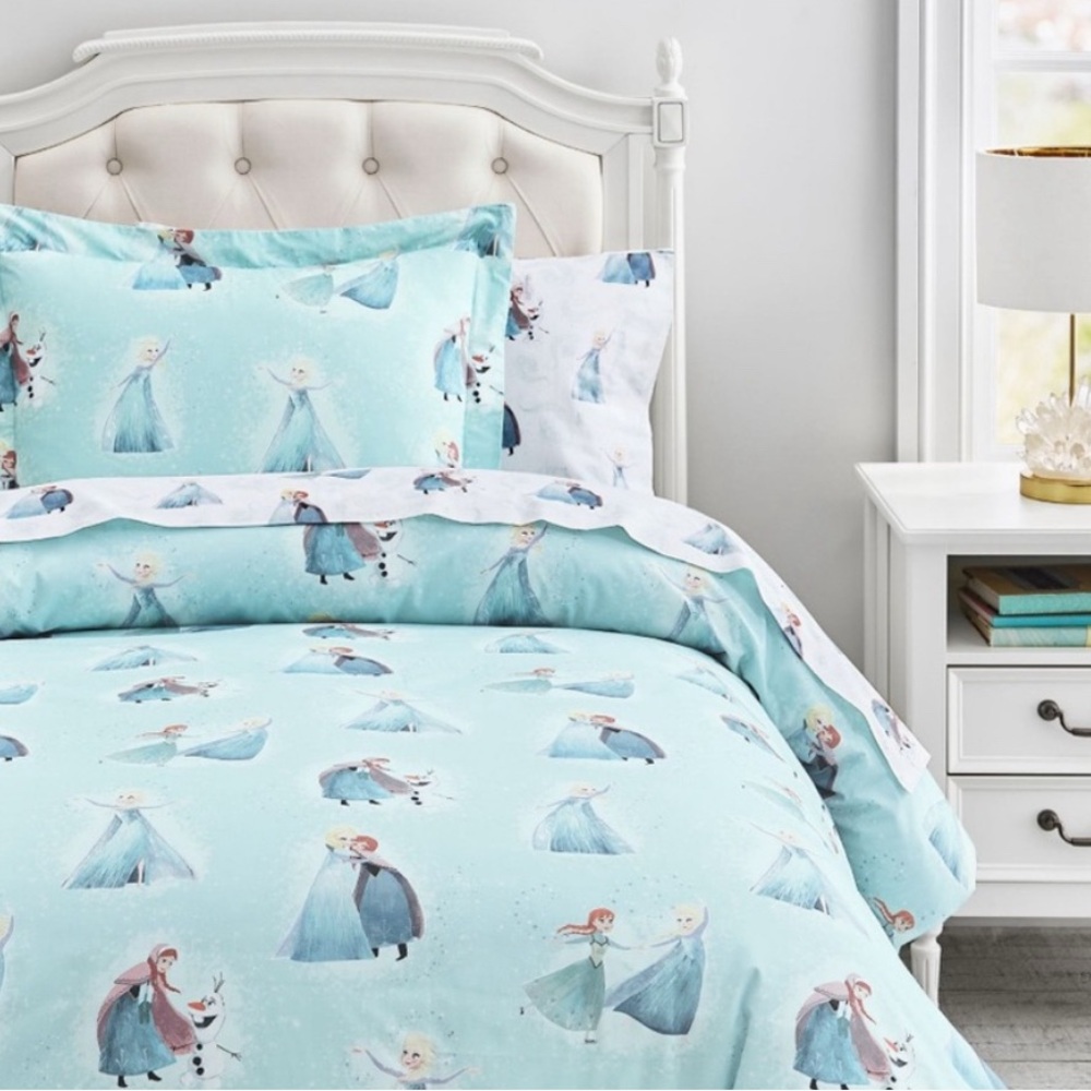Frozen duvet cover and twin size duvet (white)